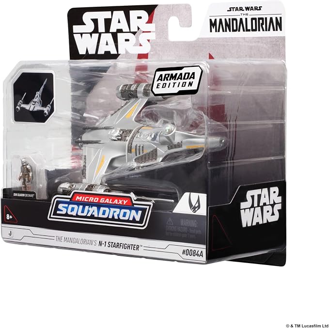 Star Wars™ Micro Galaxy Squadron The Mandalorian's N-1 Starfighter (Armada Edition) - 5-inch Vehicle with 1-Inch Micro Figure Accessory