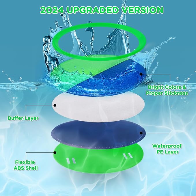 Ayeboovi Toss and Catch Ball Game Outdoor Beach Pool Toys for Kids Games 6 Paddle 3 Balls Pool Beach Lawn Yard Games 3 4 5 6 7 8+ Year Old Toddler Boys Girls Birthday Gift Stocking Stuffers