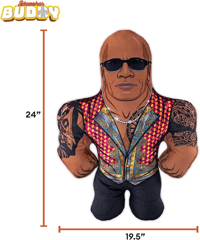 Bleacher Creatures WWE Dwayne The Rock Johnson Final Boss 24" Bleacher Buddy - Soft Plush Toy
