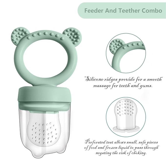 BIGSPINACH Baby Food Freezer Tray and Teething Popsicle Molds – The Perfect Solution for Your Little One's Teething and Feeding Needs