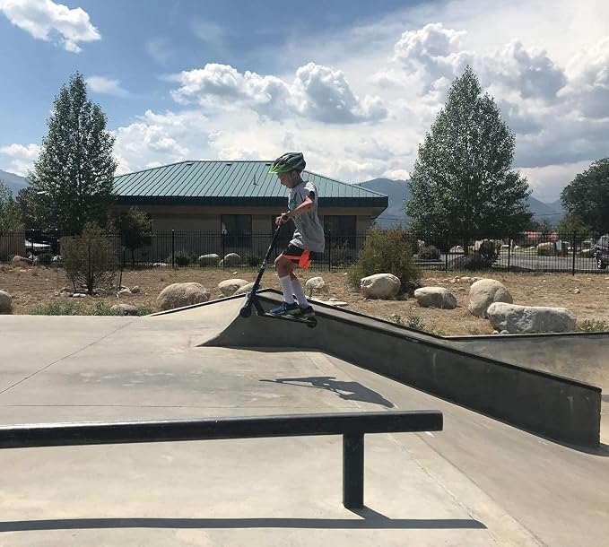 VOKUL Complete Pro Scooter for Kids Boys Girls Teens Up 6 Years - Freestyle Tricks Pro Stunt Scooter - High Performance Gift for Skatepark Street Tricks
