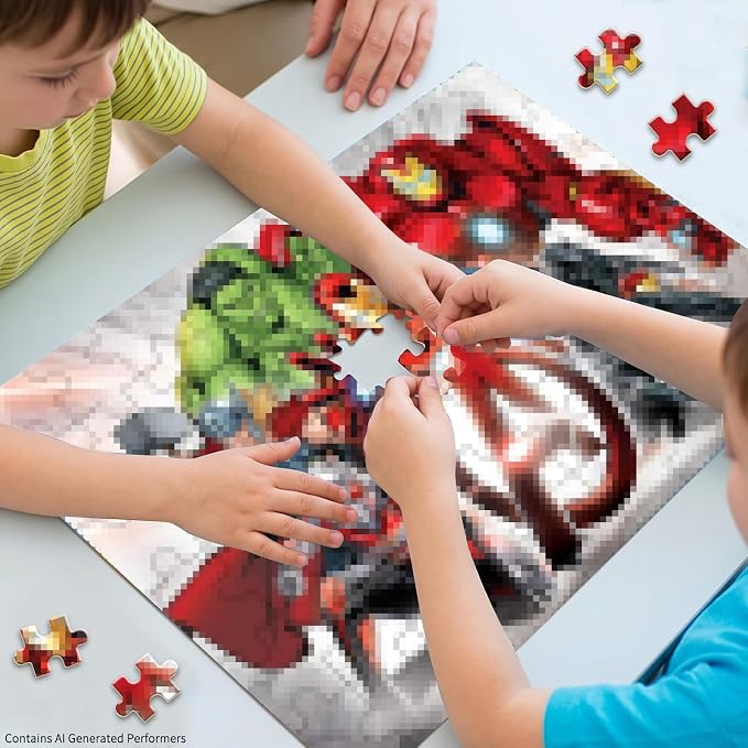 60 Pieces Puzzles for Kids Ages 3-8, Jigsaw Puzzles in Metal Box, Educational Learning Toys, Children Jigsaw Puzzles Kids Puzzles Games for Girls and Boys