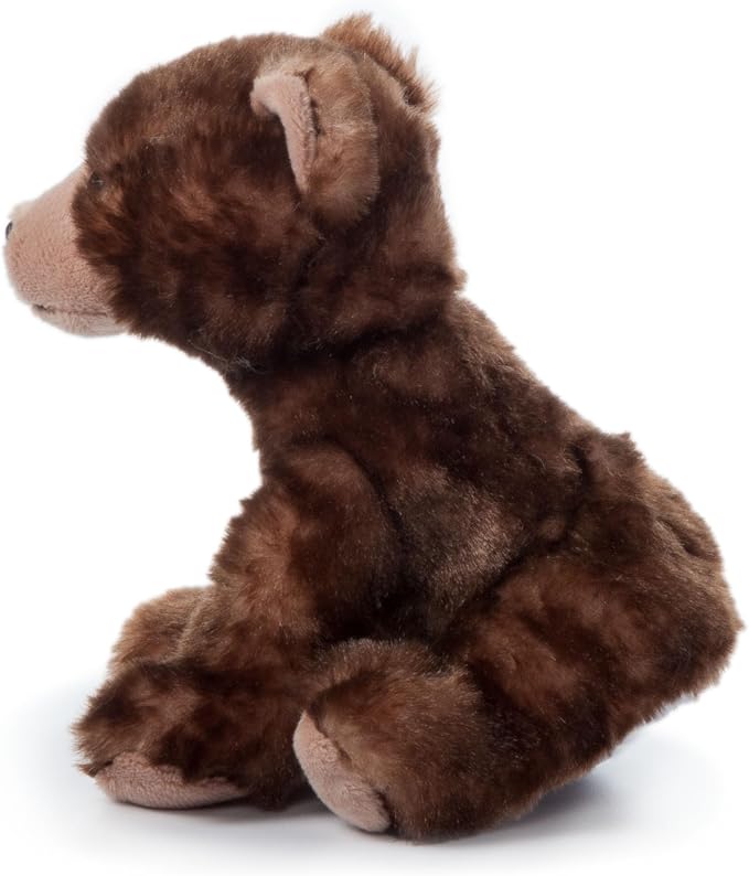 The Petting Zoo Brown Bear Stuffed Animal Plushie, Gifts for Kids, Wild Onez Babiez Zoo Animals, Brown Bear Plush Toy 6 inches