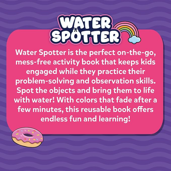 Skillmatics Reusable Search & Find Book – Water Spotter, Mess-Free, Fun Learning Activity, Unicorns & Princesses, Travel Toy, Gifts for Kids Ages 4, 5, 6, 7, 8