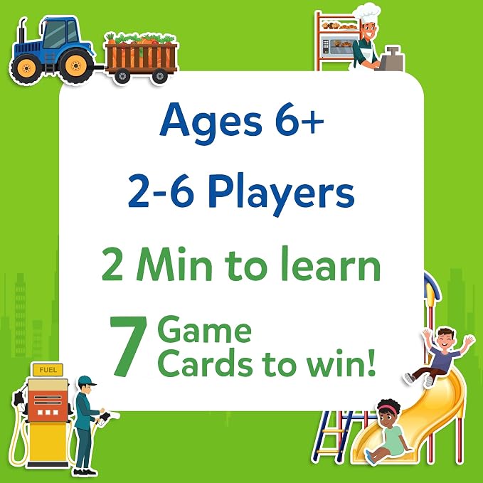 Skillmatics Guess in 10 Around Town, Perfect for Boys, Girls, Kids, and Families Who Love Card Games, Board Games, Travel Friendly, Gifts for Ages 6, 7, 8, 9 & Up
