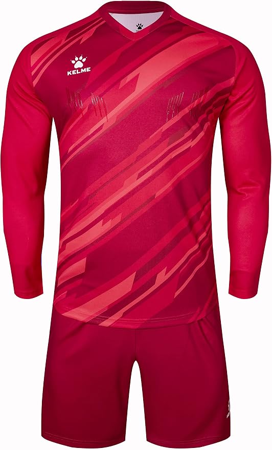 KELME Soccer Goalkeeper Jersey Pro Set Uniform - Padded Goalkeeper Shirt Shorts Socks - Men's Goalie Jersey Adults Kids