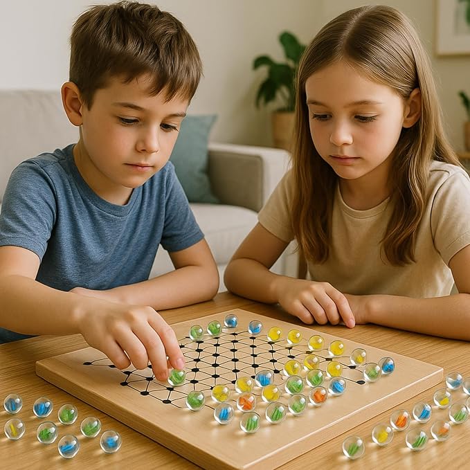 LovesTown 100PCS Glass Marbles Bulk, for Kids Marble Run Game, DIY and Home Decoration (Pack of 2)