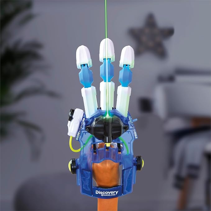 Discovery Bionic Hand Robotics Kit – 87-Piece DIY STEM Toy for Kids| Build Your Own Wearable Robotic Hand| Hydraulic Cyborg Superhero Toy| Science & Engineering Model Kit| Boys & Girls Gift Ages 8+