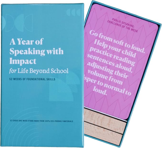 Speaking with Impact 52 Challenge Cards for Kids & Parents | SEL Emotional Intelligence | Social Emotional Learning Activities | Life Skills Classroom Must Haves | Teachers & Psychologists