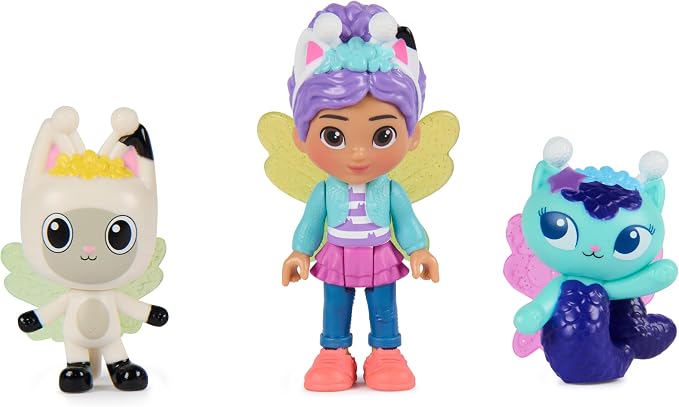 DreamWorks Gabby's Dollhouse Fairylandia Fairy-riffic Friends Pack with 6 Figures and Surprise Accessory, Pretend Play Toys and Doll House Characters for Kids, Ages 3+