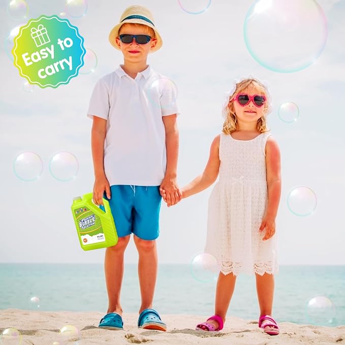 Aujazyble Bubble Solution Refills 32OZ | Giant Bubbles Refill Solution | Bubbles Bulk for Bubble Machine, Bubble Gun, Bubble Wands, Bubble Mower | Bubbles for Kids in Summer Celebrations Party Favor