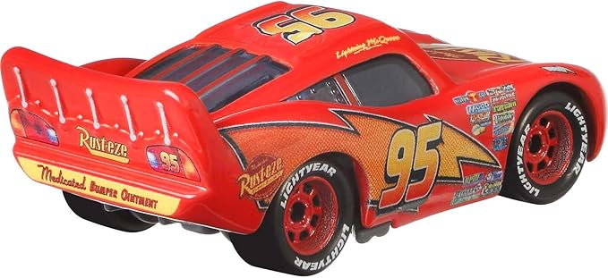 Mattel Disney and Pixar Cars 1:55 Scale Die-Cast Vehicles, Collectible Toy Cars, Lightning McQueen
