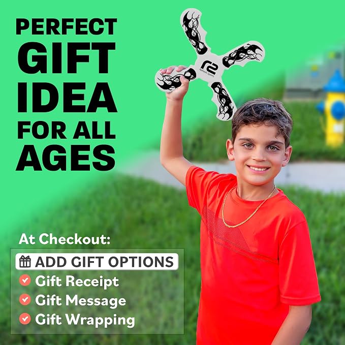 Boomerang for Kids - It Really Does Fly Back - Fun & Easy to Use Toy for Boys & Girls - Soft Foam Design Allows for Safe Play & Great Beginner Toy Gift Idea for Boys - Birthday Gift Ideas Stuffers