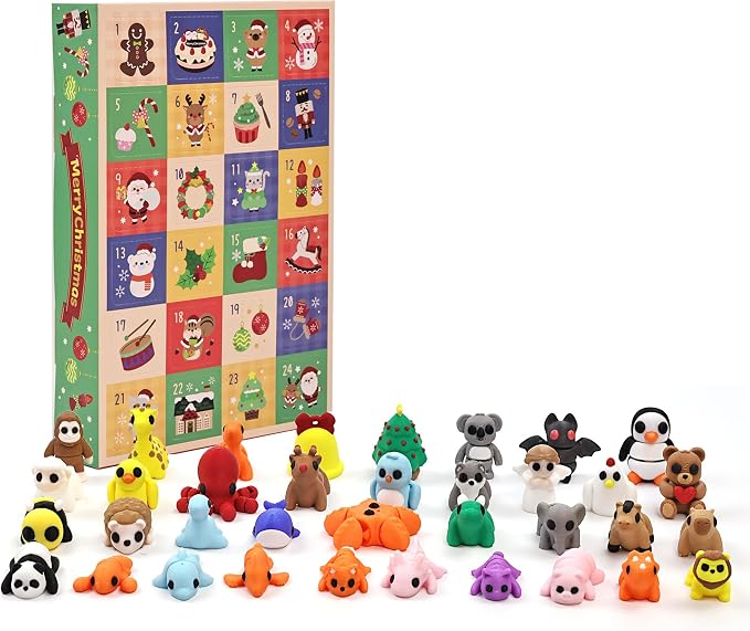 36pcs 3D Printed Animal Figurines Set, Articulated Animal Figurines,Fidget Toys, Flexible Desk Decor, Party Favor, Gifts for Girls and Boys, Office Desk Pets, Classroom Reward for Easter Basket Stuffers