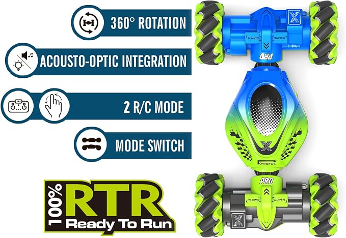 Fosgoit Gesture Sensing RC Stunt Car - Toys for 6-12 Years Old Boys Girls, 4WD Remote Control Car, Hand Controlled Car with Lights Music, Cool Birthday Gifts for Kids Age 6 7 8 9 10 11 12 Years Old