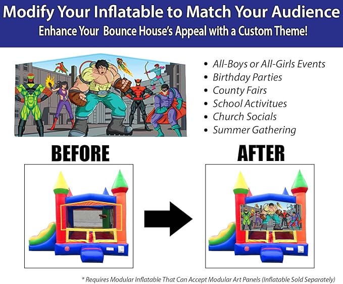 Inflatable Bounce House with Slide for Kids - Backyard Modular Rainbow Castle Combo Bouncer with Water Pool, Outdoor Toys, Jumpers for Kids - Bounce House with Blower & Stakes - 12' x 12' Area