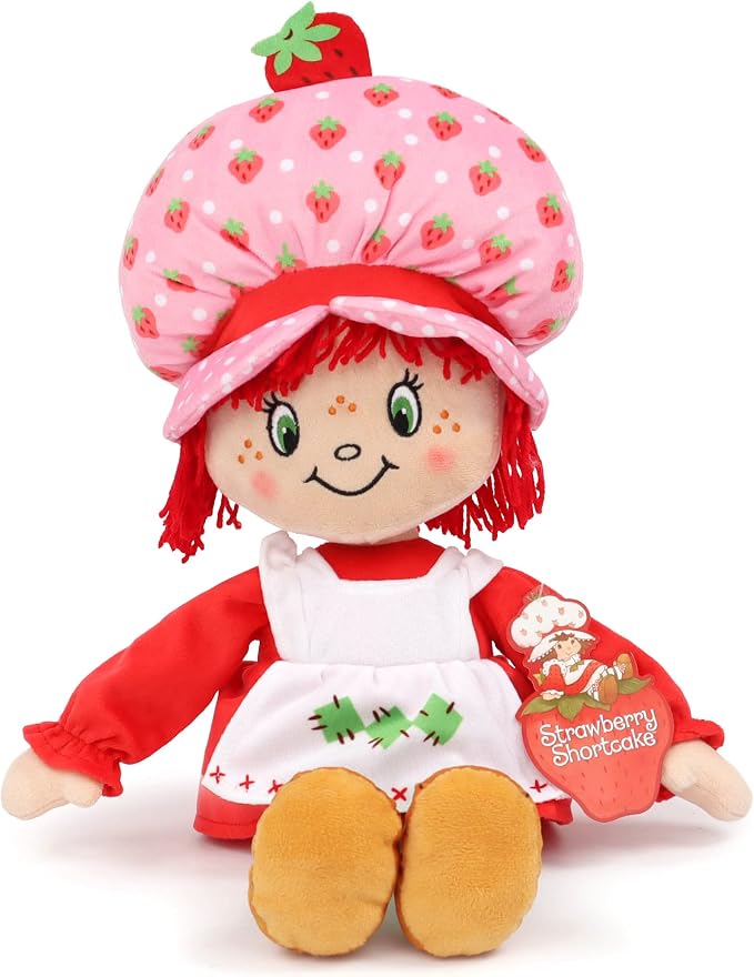 Jay Franco Strawberry Shortcake Plush Pillow Buddy - Super Soft Stuffed Character Pillow - Polyester Microfiber, 18 Inches