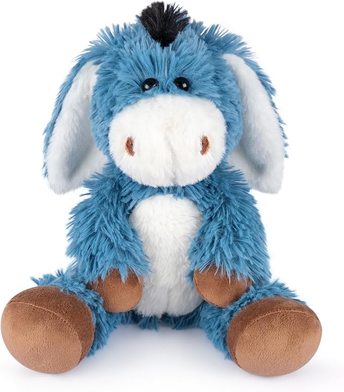 SuzziPals Heatable and Coolable Donkey Stuffed Animals, Microwavable Stuffed Animal Heating Pads for Soothing, Lavender Scent Donkey Plush for Discomfort, Plushies Gift for Kids & Aldults