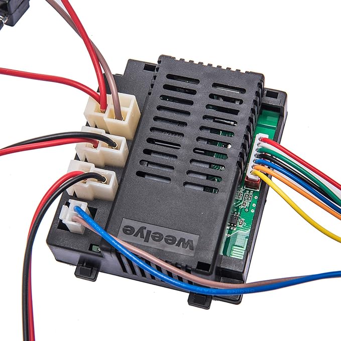 Kids Ride On Car 12V DIY Modified Harness Complete Set of Remote Control Circuit Board Wires Switch Gearbox,Used for Children Electric Ride On Car with RS550 Motors