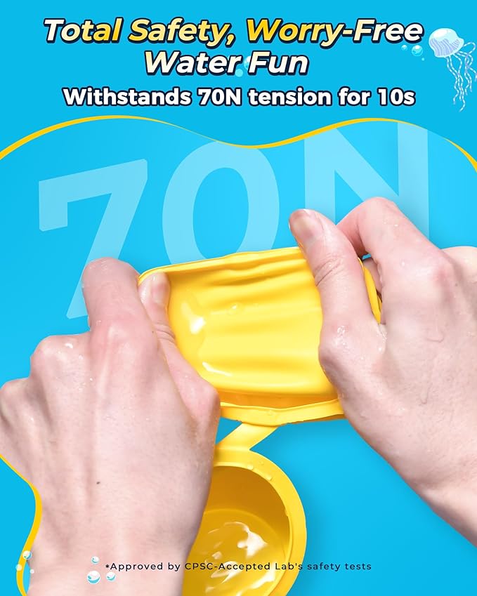 Reusable Water Balloons 24PCS - Summer Water Toys for Pool Beach & Outdoor, Self-Sealing Refillable Water Bombs for Kids Ages 3-14, Magnetic Splash Balls for Kids Fun Games & Activities