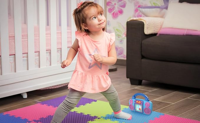 eKids Peppa Pig Toy Music Player, Toddler Toy with Built-in Music and Lights (Peppa Pig)