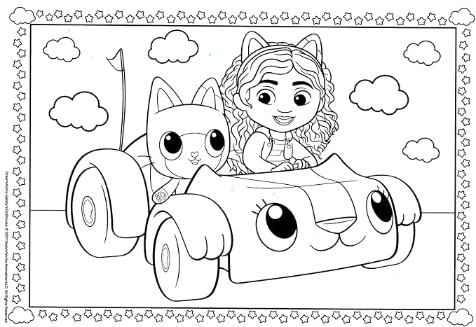 Gabby's Dollhouse Coloring Acitivty Book Set for Kids, Girls - Bundle with PlayPack, Kids Coloring Book and More