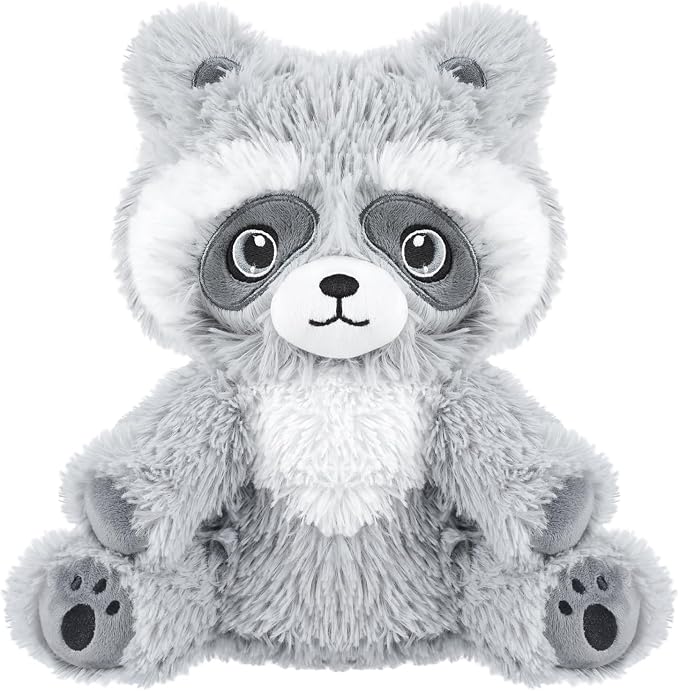 SuzziPals Heatable & Coolable Raccoon Stuffed Animal, Microwavable Heating Pad Plushies for Soothing & Relaxation, Heated Stuffed Animals with Lavender Scented, Raccoon Gifts