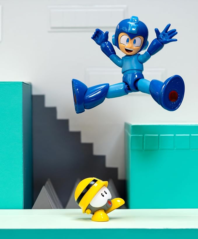 Jada Toys Mega Man Wave 3 Action Figure with Neo Metal Figure 1:12 Deluxe Scale 6" Tall, Fully Articulated, Collector Packaging