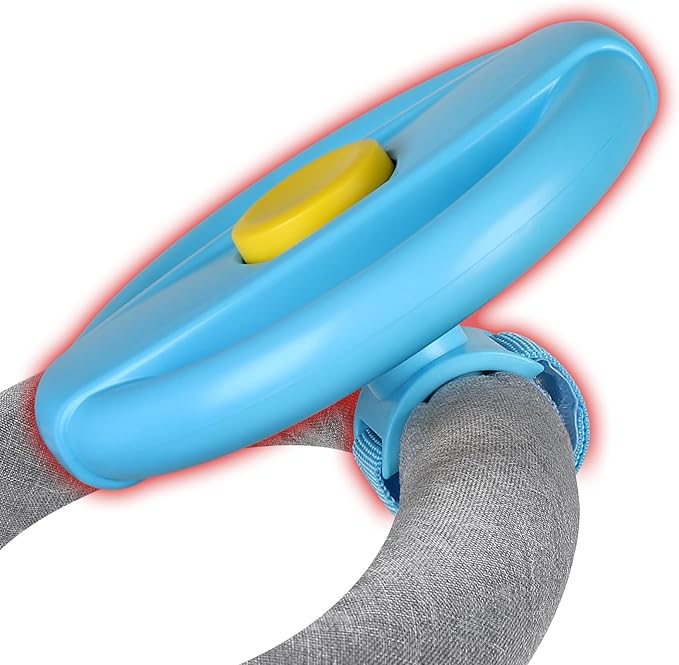 Accmor Stroller Steering Wheel Toy, Simulated Steering Wheel for Stroller Shopping Carts Cart Universal Detachable Pretend Driving Funny Toy Attachment