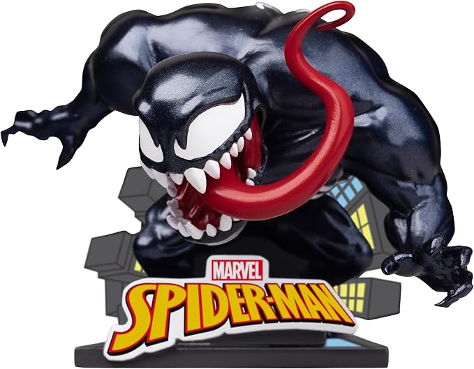 YuMe Spider Man Attack Action Figure - 3.5" | Single Pack Collectible Toy in Box | Official Licensed Marvel Merchandise | Gift for Marvel Superhero Fans & Collectors | Collect the Set | Durable Vinyl