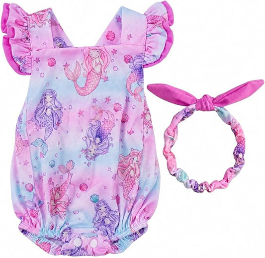 BABESIDE Reborn Baby Doll Clothes for 18-20 Inch Dolls,Mermaid Outfit Set, Cute Baby Doll Accessories for Reborn Girl Dolls