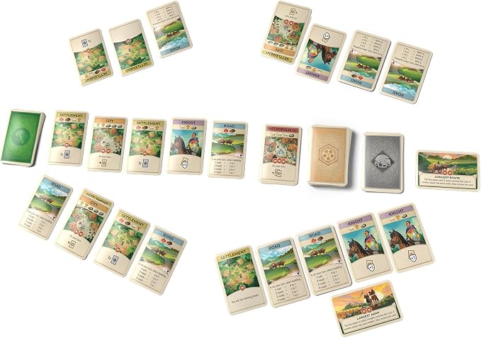 CATAN On The Road - Portable Card Game Edition of CATAN for Travel & Quick Play, Build Trade & Settle Anywhere, Family Fun for Kids & Adults, Ages 10+, 3-4 Players, 15 Minute Playtime