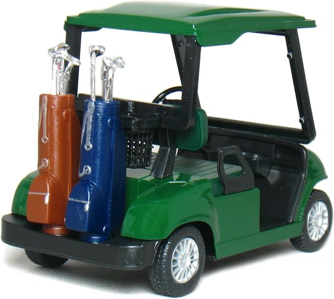 KinsFun - Golf Cart 4½" Die Cast Metal Model Pullback Action Toy (Green)