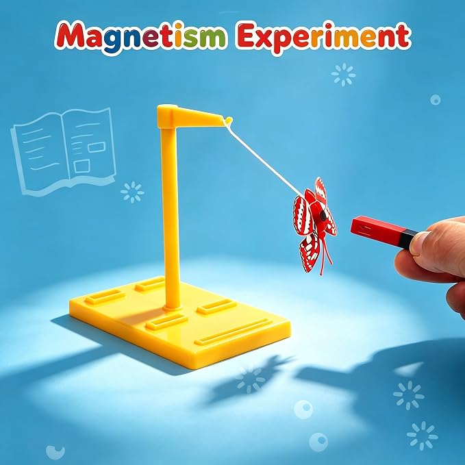 EXBEPE Magnet Kit Physics Science Electromagnet Experiment Set for Education Science Experiment Tools Teacher Classroom Supply