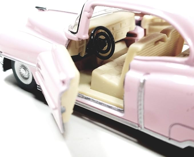 KiNSMART 1953 Cadillac Series 62 Cotton Candy Pink 5 Inch 1:43 O Scale Die Cast Metal Model Toy Classic Ventage Car