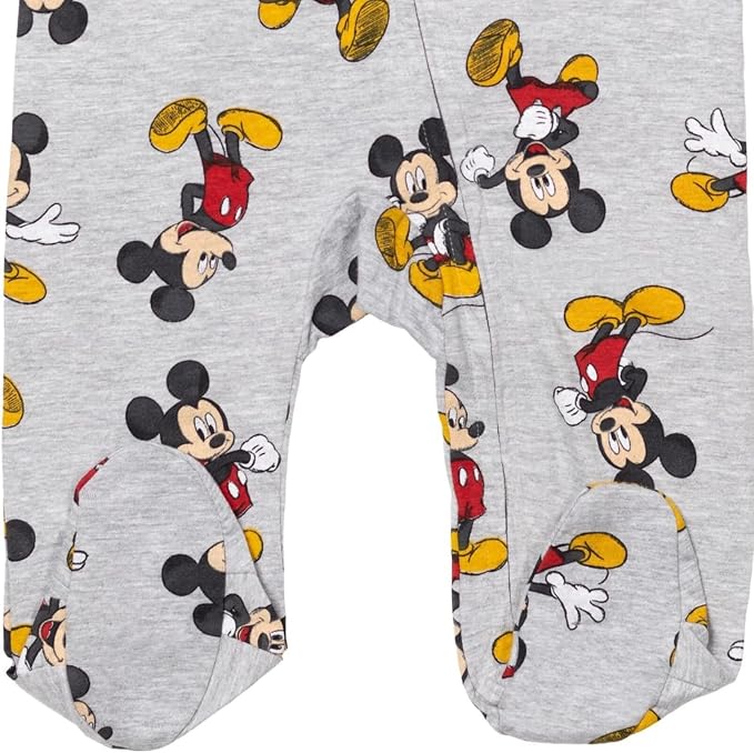 Disney Baby Boys' 2-Pack Footed One-Piece Sleep N' Play Newborn to Infant