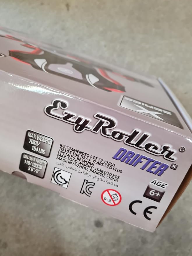 EzyRoller Drifter X Ride On Toy for Kids, Ages 4-12, Up to 154 lbs - Red