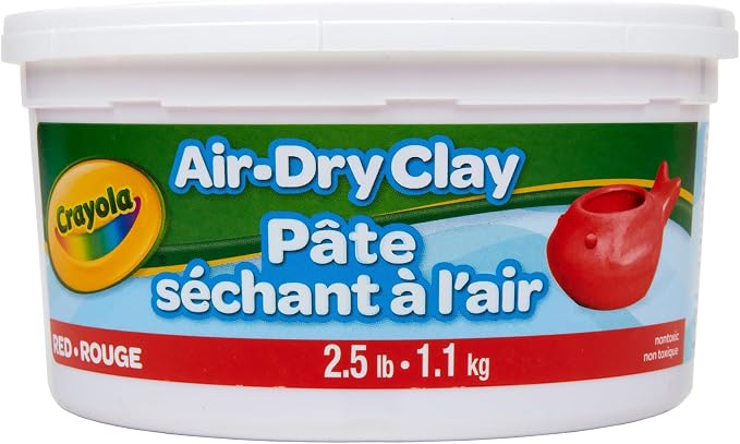 Crayola Air Dry Clay, 2.5lb Tub, Red