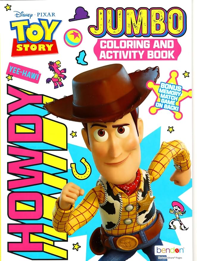 Bendon Toy Story Coloring Activity Book and Sticker Set for Kids