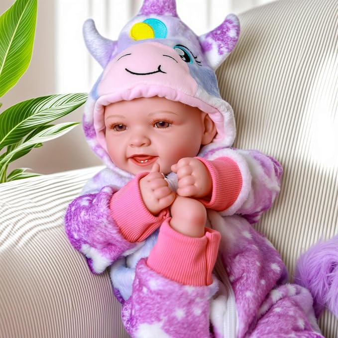 BABESIDE Lightweight Baby Doll Set – 15" Realistic Soft Doll for Girls, Easy to Carry & Hug – Pretend Play & Gift for Kids Age 3+