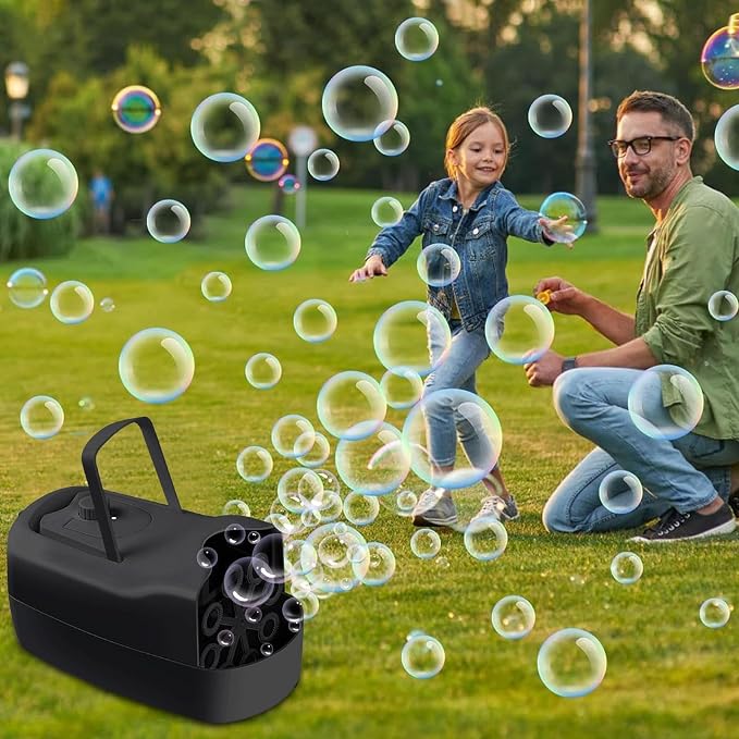 Bubble Machine Wedding,Blowing Foam Sprayer | Bubble Blowing Machine | for Boys Girls Shower Bath Christmas Birthday Easter Party Outdoor
