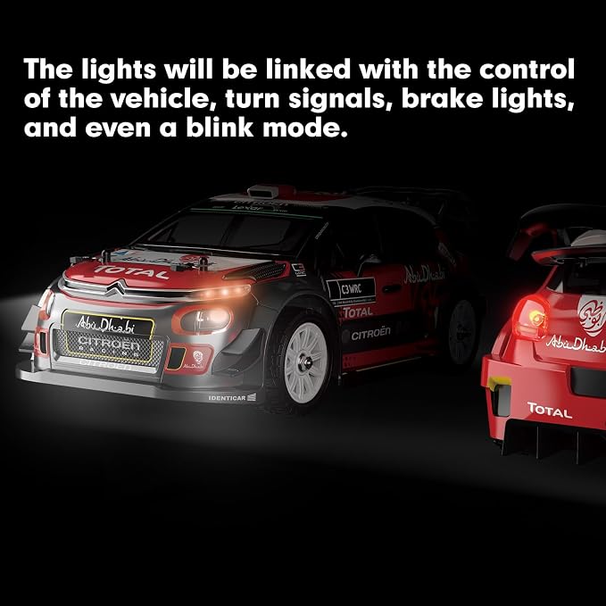 MJX Hyper GO 14303 1/14 Citroen C3 Fast RC Cars for Adults, Max 40mph Brushless RC Drift Car with Gyro, 4WD RTR High Speed RC Rally Car, 2 of 2000 mAh Drifting RC Remote Control Car for Adult