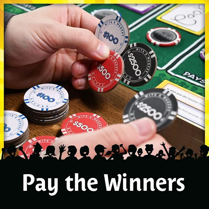 Wits and Wagers Deluxe Board Game | The Trivia Game Where You Don't Need the Answers to Win | Party Game for Groups | 4+ Players | Age 10+