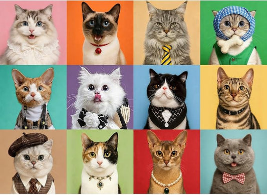 Puzzles for Kids Ages 6-8 8-10 Year Old - Cute Cats, 200 Pieces Jigsaw Puzzles for Kids Ages 10-12, Learning Educational Toys for Boys and Girls