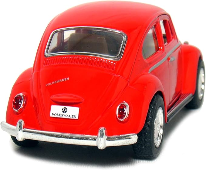 KiNSMART - 1967 Volkswagen Classic Beetle 5 Inch 1:32 Scale Die Cast Metal Model Toy (Red)