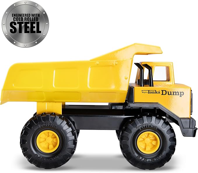 Tonka Retro Collector's Edition - Made with 2X More Steel, Kids Construction Toy, Metal Truck, Toy Truck for Boys and Girls, Kids, Toddlers, Ages 3+, Mighty Dump Truck - Amazon Exclusive