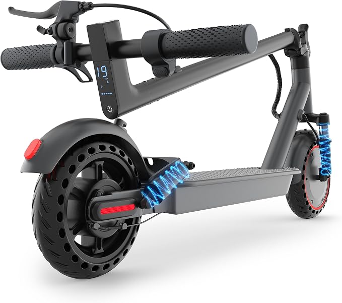 Electric Scooter for Adults, Teens & Big Kids, 350W-500W Motor, 10Mph-21 MPH & 10-28 Miles Max Range, 6.5 to 10 inch Tires, Portable Lightweight E-Scooter