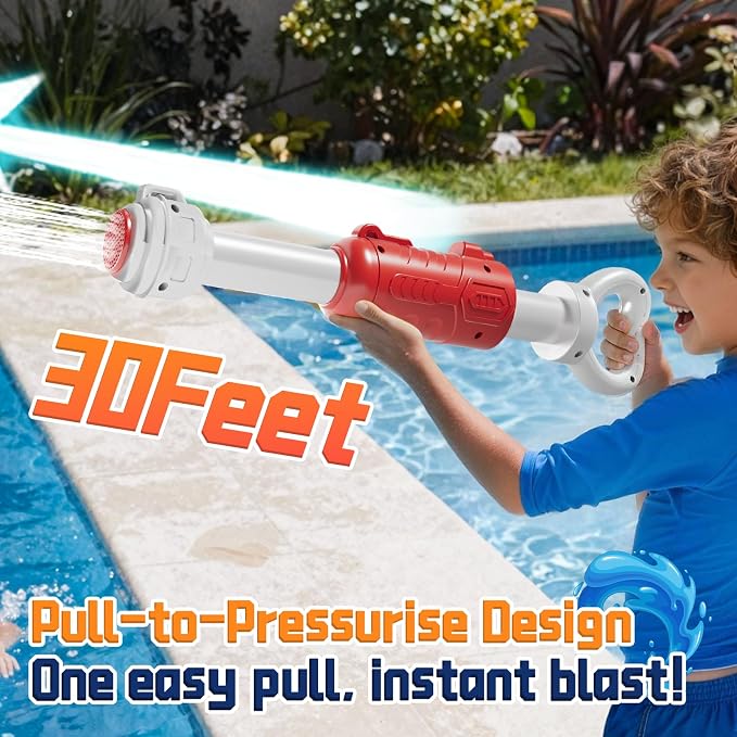 4pcs Water Guns for Kids Adults Toddler, High-Capacity Water Squirt Gun Toy, Summer Fun Water Toys for Pool Outdoor Beach Games, Water Blaster for Ages 4-8 8-12 Boys Backyard Party Play