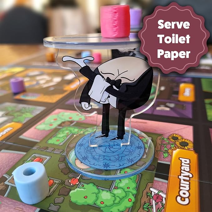 The Butler - You Flushed - Funny Family Board Game for 3-5 Players by The Dusty Top Hat