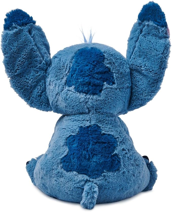 Disney Store Official Stitch Medium Soft Toy for Kids, Cuddly Character with Fuzzy Texture and Embroidered Details, Flexible Floppy Ears, Disney Plushy Suitable for All Ages